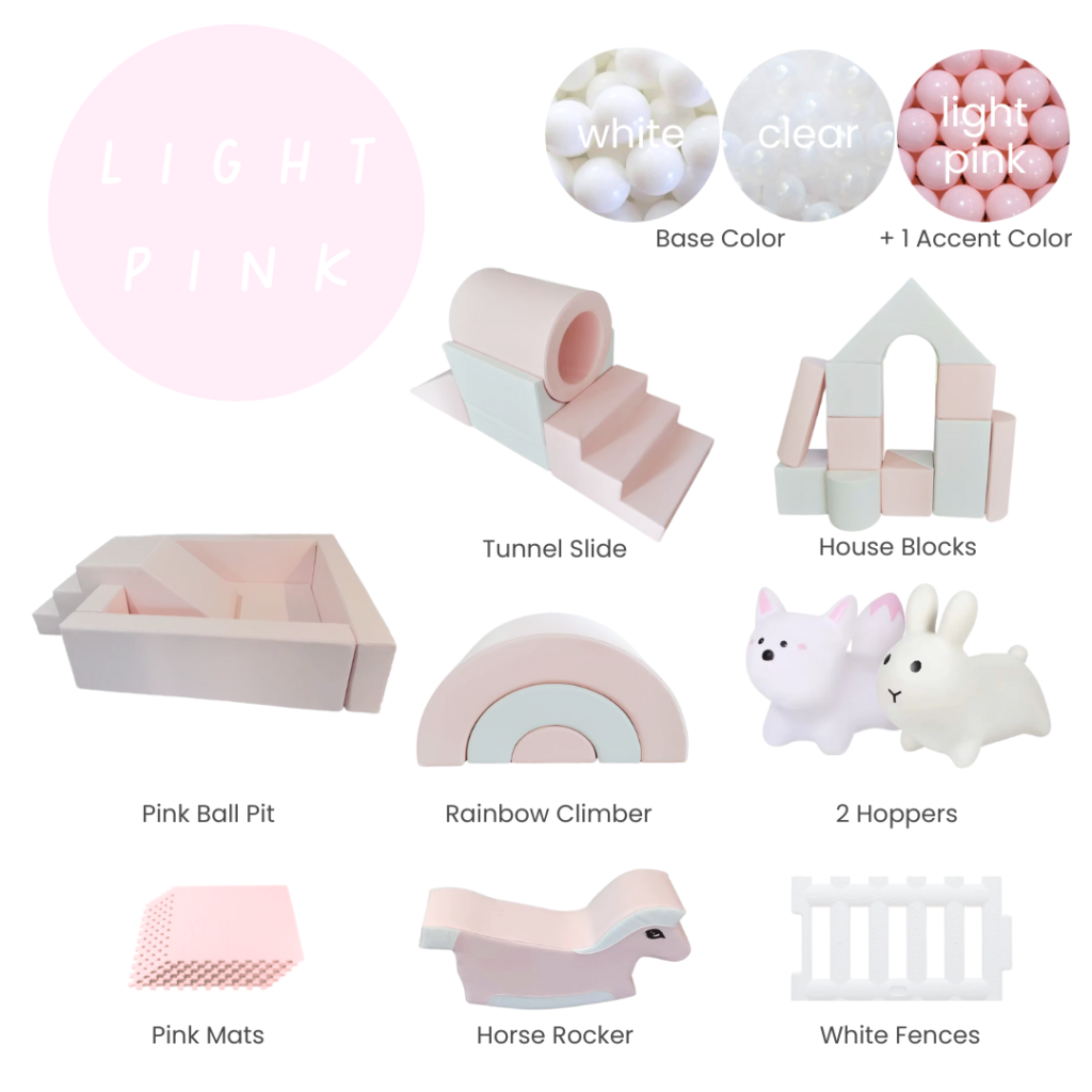light pink soft play