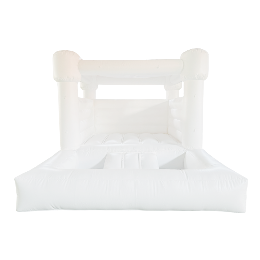 white bounce house