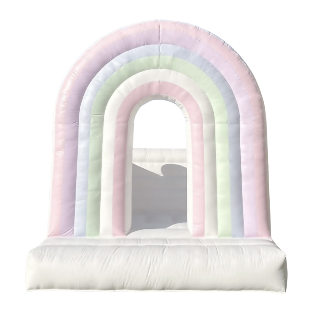 pastel rainbow bouncer