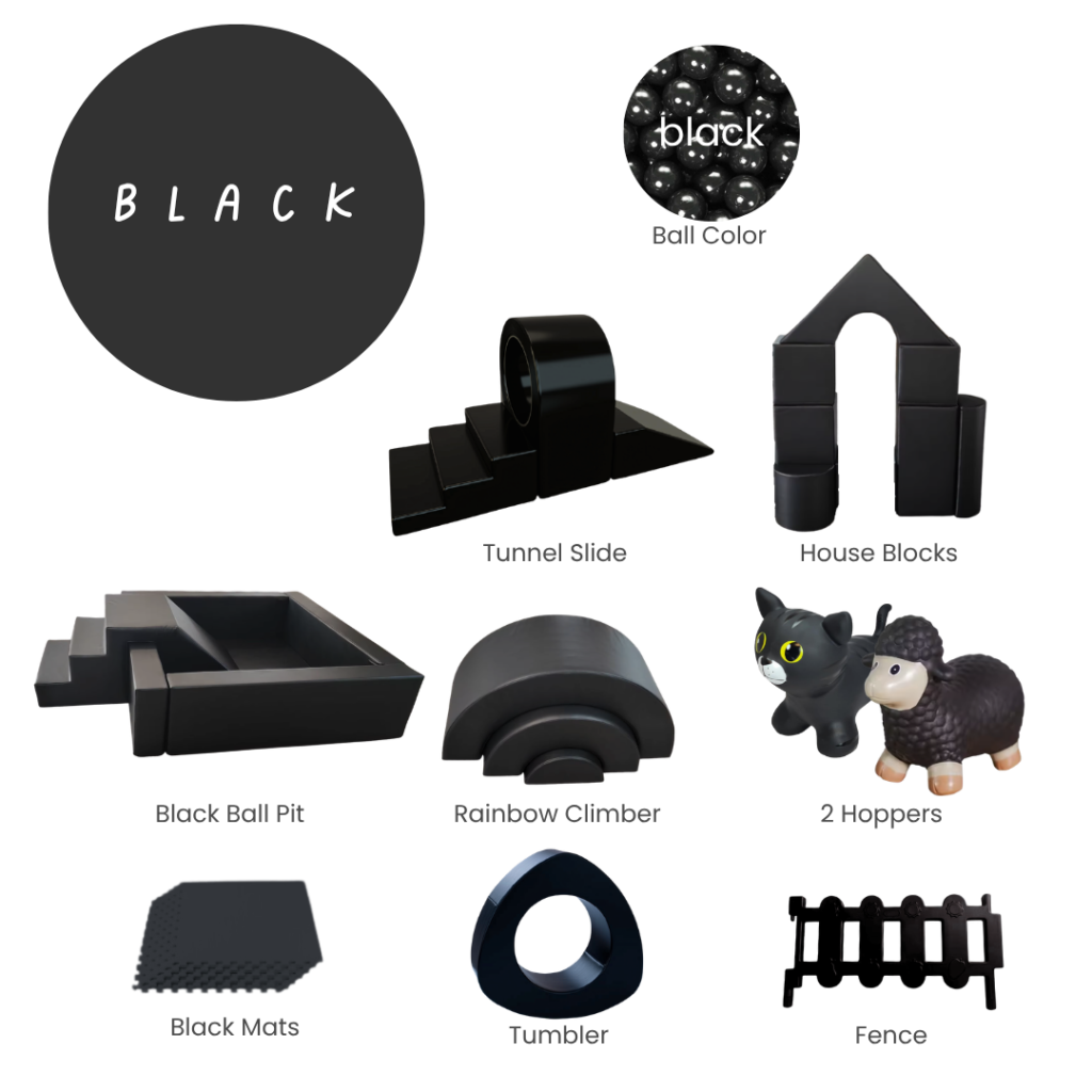 black soft play rental